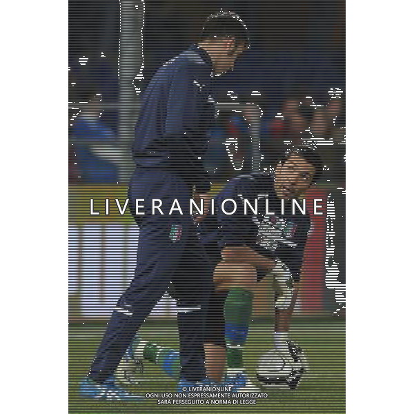 Gara Amichevole Genova - 29.02.2012 Italia-USA Nella Foto:Buffon Gianluigi-Viviano Emiliano /Ph.Vitez-Ag. Aldo Liverani