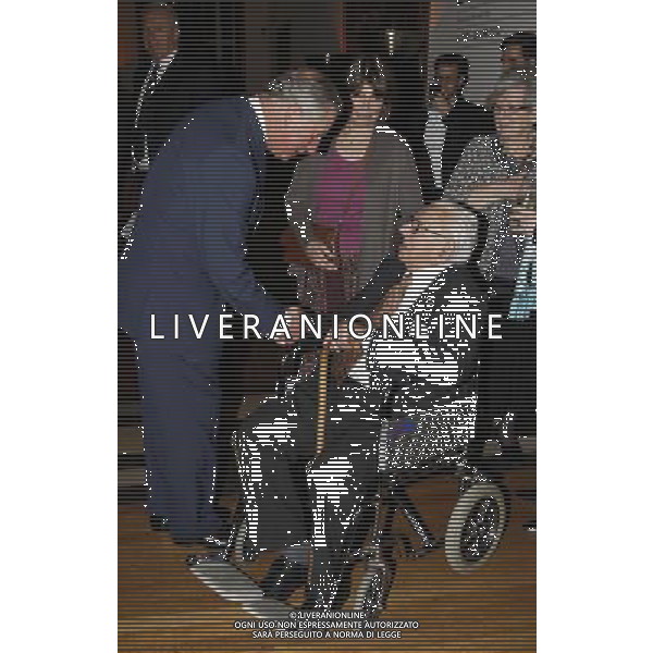 Britain\'s Prince Charles, left, meets Nicholas Winton, following an event in memory of the late former Czechoslovak and Czech President Vaclav Havel, in central London, Wednesday, Feb. 29, 2012. Winton,102 ,organised the rescue of 669 mostly Jewish children from German-occupied Czechoslovakia on the eve of the Second World War in an operation later known as the Czech Kindertransport. Winton found homes for them and arranged for their safe passage to Britain. ©photoshot/AGENZIA ALDO LIVERANI SAS - ITALY ONLY - REALI INGLESI: Il Principe Carlo d\'Inghilterra, partecipa ad un evento in memoria del compianto ex Presidente della Cecoslovacchia Vaclav Havel, nel centro di Londra, 29 Febbraio 2012.