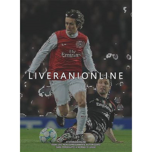 UEFA Champions League 2011/2012 Ottavi di Finale Ritorno Londra - 06.03.2012 Arsenal-Milan Nella Foto:rosicky van bommel /Ph.Vitez-Ag. Aldo Liverani