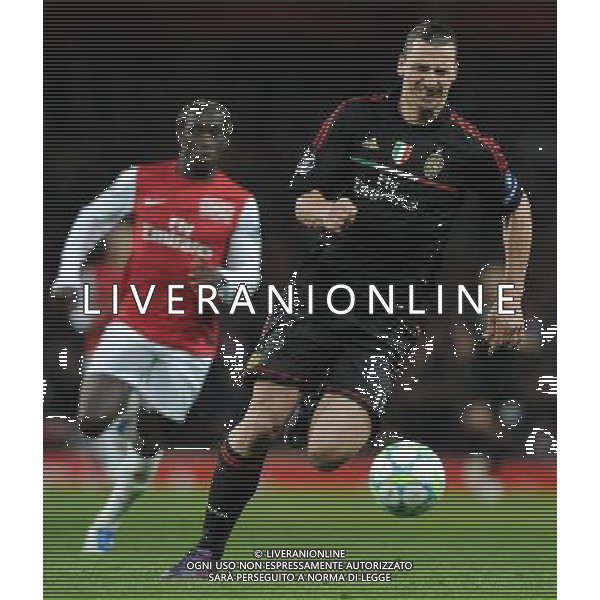 UEFA Champions League 2011/2012 Ottavi di Finale Ritorno Londra - 06.03.2012 Arsenal-Milan Nella Foto:ibrahimovic /Ph.Vitez-Ag. Aldo Liverani