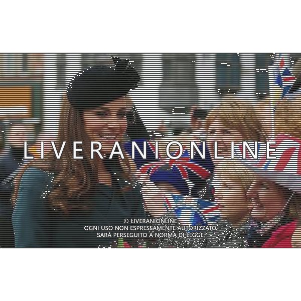 The Duchess of Cambridge at Leicester\'s Clock Tower during a visit to the city as part of the Diamond Jubilee Tour. ©photoshot/AGENZIA ALDO LIVERANI SAS - ITALY ONLY - REALI INGLESI: La Regina Elisabetta II d\'inghilterra accompagnata dal Duca di Edimburgo e da Kate Middleton Duchessa di Cambridge in visita a Leicester, 8 marzo 2012.