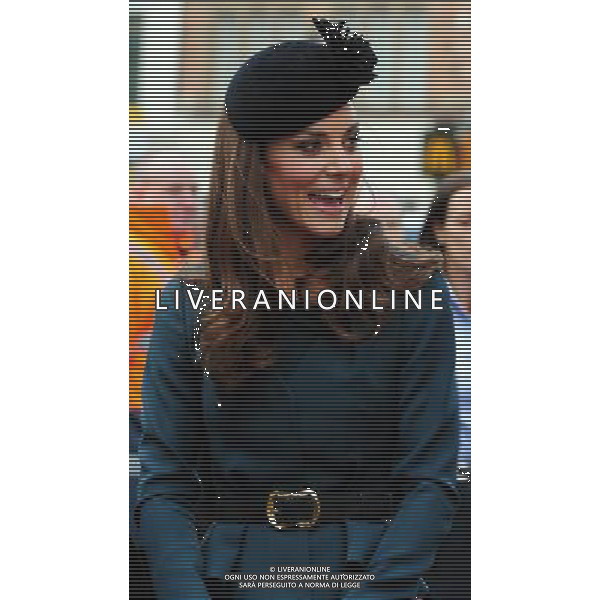 The Duchess of Cambridge at Leicester\'s Clock Tower during a visit to the city as part of the Diamond Jubilee Tour. ©photoshot/AGENZIA ALDO LIVERANI SAS - ITALY ONLY - REALI INGLESI: La Regina Elisabetta II d\'inghilterra accompagnata dal Duca di Edimburgo e da Kate Middleton Duchessa di Cambridge in visita a Leicester, 8 marzo 2012.