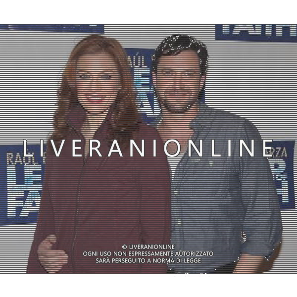 Jessica Phillips \' Raul Esparza attending the \'Leap Of Faith\' Meet \' Greet at the Duke 42nd Street Studios in New York City. 3/8/2012 /photoshot/ag aldo liverani /italy only