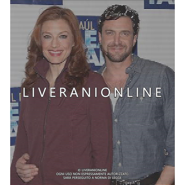 Jessica Phillips \' Raul Esparza attending the \'Leap Of Faith\' Meet \' Greet at the Duke 42nd Street Studios in New York City. 3/8/2012 /photoshot/ag aldo liverani /italy only