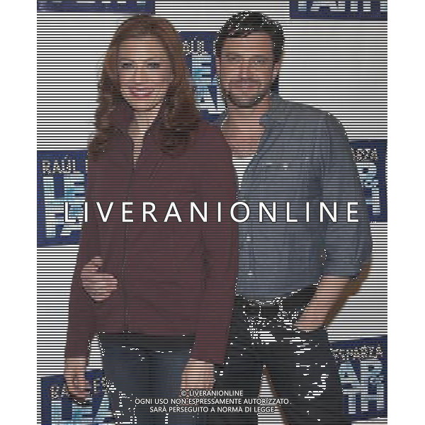 Jessica Phillips \' Raul Esparza attending the \'Leap Of Faith\' Meet \' Greet at the Duke 42nd Street Studios in New York City. 3/8/2012 /photoshot/ag aldo liverani /italy only