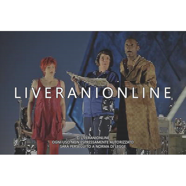 The UK premiere of a new opera Miss Fortune by leading British opera composer Judith Weir transposes the Sicilian folktale Misfortune to today as the daughter of a rich family turns her back on wealth to make her own way in the world. Royal Opera House, Covent Garden, London. : Emma Bell has Tina (Miss Fortune) with Anne-Marie Owens has Donna and Noah Stewart has Hassan ©PHOTOSHOT/Agenzia Aldo Liverani Sas - ITALY ONLY - EDITORIAL USE ONLY ©photoshot/Agenzia Aldo Liverani Sas - ITALY ONLY - La prima nel Regno Unito di una nuova opera teatrale di Miss Fortune del compositore d\'opera britannica Judith Weir al Royal Opera House, Covent Garden, Londra