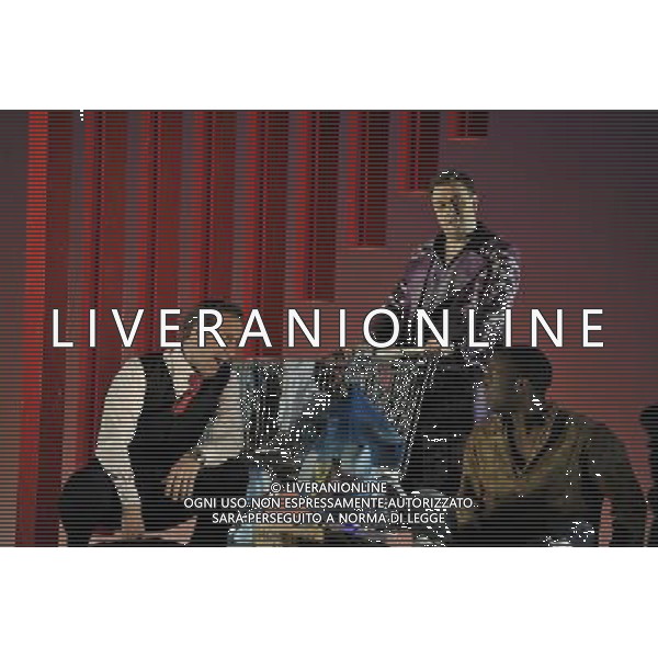 The UK premiere of a new opera Miss Fortune by leading British opera composer Judith Weir transposes the Sicilian folktale Misfortune to today as the daughter of a rich family turns her back on wealth to make her own way in the world. Royal Opera House, Covent Garden, London. : Jacques Imbrailo has Simon with Andrew Watts has Fate and Noah Stewart has Hassan ©PHOTOSHOT/Agenzia Aldo Liverani Sas - ITALY ONLY - EDITORIAL USE ONLY ©photoshot/Agenzia Aldo Liverani Sas - ITALY ONLY - La prima nel Regno Unito di una nuova opera teatrale di Miss Fortune del compositore d\'opera britannica Judith Weir al Royal Opera House, Covent Garden, Londra