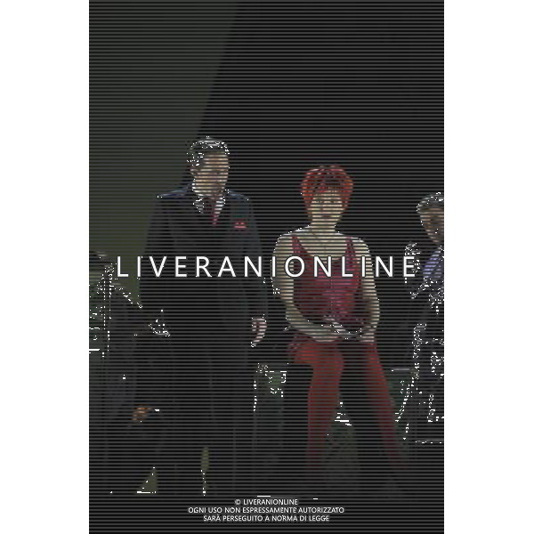 The UK premiere of a new opera Miss Fortune by leading British opera composer Judith Weir transposes the Sicilian folktale Misfortune to today as the daughter of a rich family turns her back on wealth to make her own way in the world. Royal Opera House, Covent Garden, London. : Jacques Imbrailo has Simon with Emma Bell has Tina (Miss Fortune) ©PHOTOSHOT/Agenzia Aldo Liverani Sas - ITALY ONLY - EDITORIAL USE ONLY ©photoshot/Agenzia Aldo Liverani Sas - ITALY ONLY - La prima nel Regno Unito di una nuova opera teatrale di Miss Fortune del compositore d\'opera britannica Judith Weir al Royal Opera House, Covent Garden, Londra