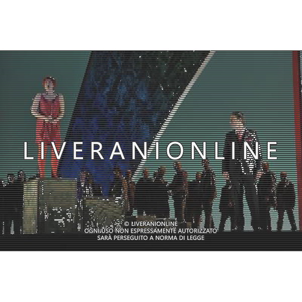 The UK premiere of a new opera Miss Fortune by leading British opera composer Judith Weir transposes the Sicilian folktale Misfortune to today as the daughter of a rich family turns her back on wealth to make her own way in the world. Royal Opera House, Covent Garden, London. : Emma Bell has Tina (Miss Fortune) and Jacques Imbrailo has Simon ©PHOTOSHOT/Agenzia Aldo Liverani Sas - ITALY ONLY - EDITORIAL USE ONLY ©photoshot/Agenzia Aldo Liverani Sas - ITALY ONLY - La prima nel Regno Unito di una nuova opera teatrale di Miss Fortune del compositore d\'opera britannica Judith Weir al Royal Opera House, Covent Garden, Londra