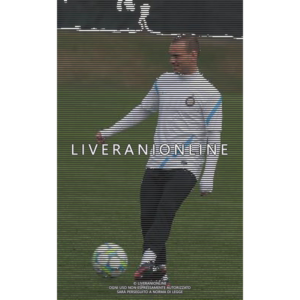 APPIANO GENTILE (CO) 12/3/2012 CHAMPIONS LEAGUE ALLENAMENTO FC INTERNAZIONALE NELLA FOTO Wesley Benjamin Sneijder FOTO ROMANO/AG ALDO LIVERANI