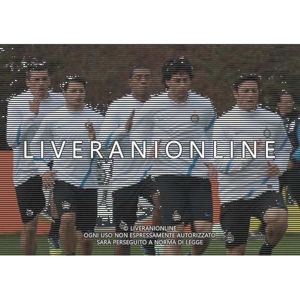 APPIANO GENTILE (CO) 12/3/2012 CHAMPIONS LEAGUE ALLENAMENTO FC INTERNAZIONALE NELLA FOTO ALLENAMENTO INTER FOTO ROMANO/AG ALDO LIVERANI
