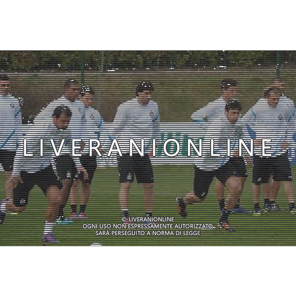 APPIANO GENTILE (CO) 12/3/2012 CHAMPIONS LEAGUE ALLENAMENTO FC INTERNAZIONALE NELLA FOTO ALLENAMENTO INTER FOTO ROMANO/AG ALDO LIVERANI