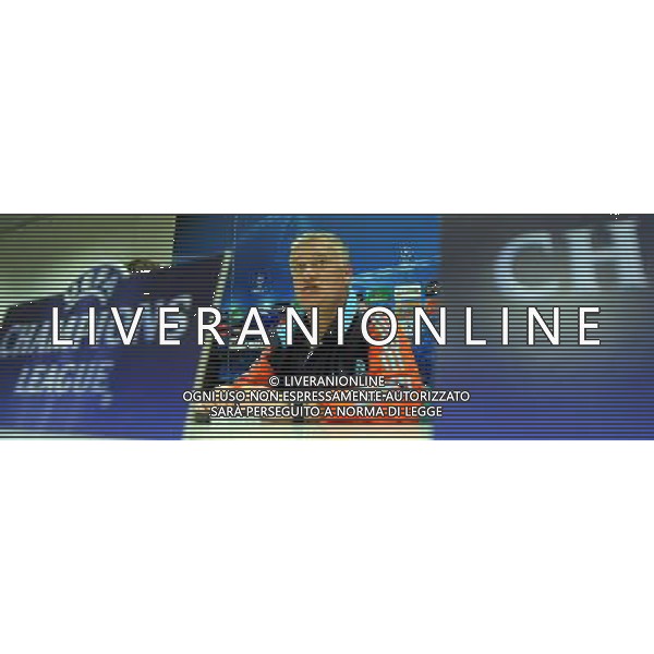 MILANO 12/3/2012 STADIO SAN SIRO CONFERENZA STAMPA DI DIDIER DESCHAMPS E STEVE MANDANA RISPETTIVAMENTE ALLENATORE E CAPITANO/PORTIERE DELL\'Olympique Marsiglia IN VISTA DELLA PARTITA DI RITORNO DEGLI OTTAVI DI CHAMPIONS LEAGUE CONTRO L\'INTER NELLA FOTO DIDIER DESCHAMPS ©ROMANO/ALDO LIVERANI