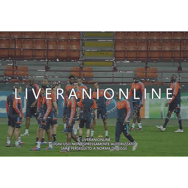 MILANO 12/3/2012 STADIO MEAZZA ALLENAMENTO DELL\' OLYMPIC MARSIGLIA FOTO ROMANO/AG ALDO LIVERANI