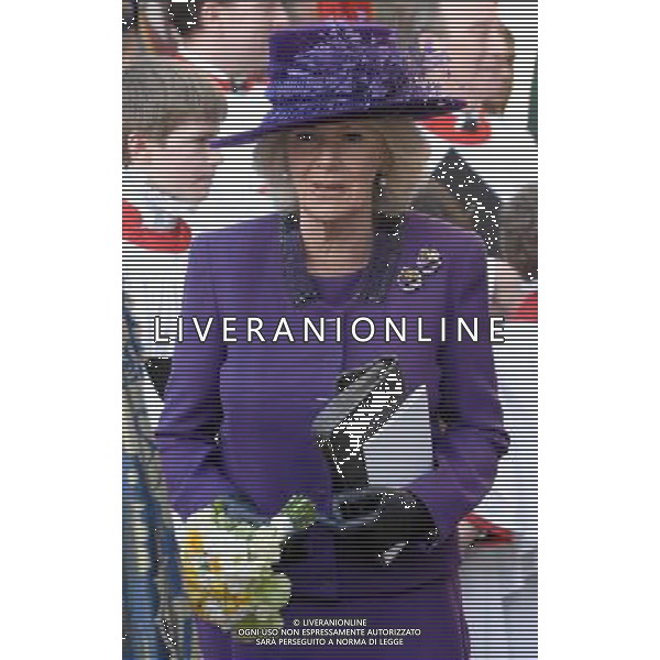 HM The Queen and HRH The Duke of Edinburgh, accompanied by TRH The Prince of Wales, The Duchess of Cornwall and The Countess of Wessex will attend the annual Commonwealth Observance at Westminster Abbey. 12-3-12 ©photoshot/AGENZIA ALDO LIVERANI SAS - ITALY ONLY - REALI INGLESI: Celebrazione annuale del Commonwealth all\'Abbazia di Westminster a Londra Camilla Duchessa di Cornovaglia