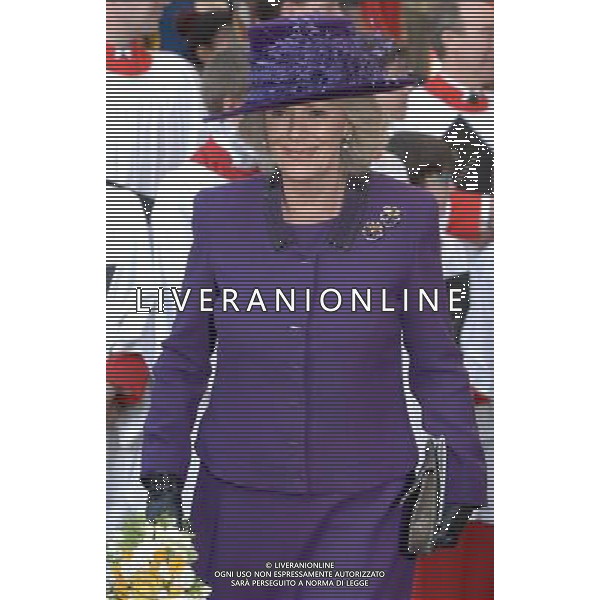 HM The Queen and HRH The Duke of Edinburgh, accompanied by TRH The Prince of Wales, The Duchess of Cornwall and The Countess of Wessex will attend the annual Commonwealth Observance at Westminster Abbey. 12-3-12 ©photoshot/AGENZIA ALDO LIVERANI SAS - ITALY ONLY - REALI INGLESI: Celebrazione annuale del Commonwealth all\'Abbazia di Westminster a Londra Camilla Duchessa di Cornovaglia
