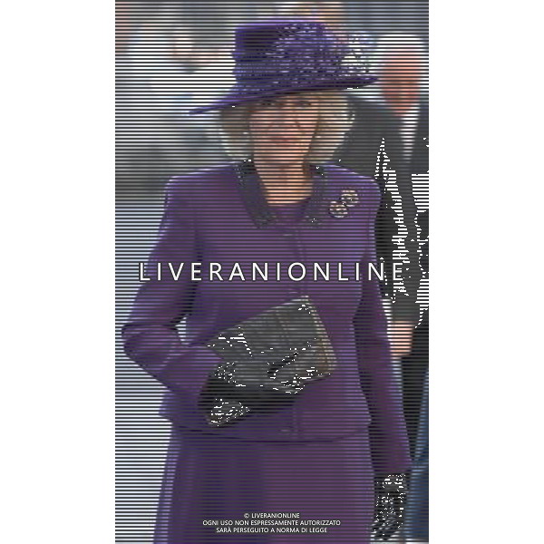 HM The Queen and HRH The Duke of Edinburgh, accompanied by TRH The Prince of Wales, The Duchess of Cornwall and The Countess of Wessex will attend the annual Commonwealth Observance at Westminster Abbey. 12-3-12 ©photoshot/AGENZIA ALDO LIVERANI SAS - ITALY ONLY - REALI INGLESI: Celebrazione annuale del Commonwealth all\'Abbazia di Westminster a Londra Camilla Duchessa di Cornovaglia