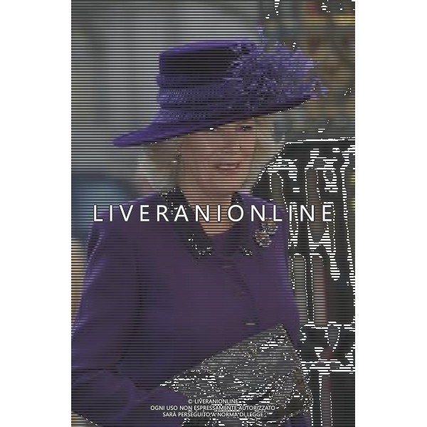 HM The Queen and HRH The Duke of Edinburgh, accompanied by TRH The Prince of Wales, The Duchess of Cornwall and The Countess of Wessex attended the annual Commonwealth Observance at Westminster Abbey today ; The Duchess of Cornwall ©photoshot/AGENZIA ALDO LIVERANI SAS - ITALY ONLY - REALI INGLESI: Celebrazione annuale del Commonwealth all\'Abbazia di Westminster a Londra Camilla Duchessa di Cornovaglia