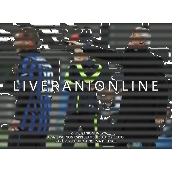 UEFA Champions League 2011/2012 Ottavi di Finale Ritorno Milano - 13.03.2012 Inter-Olympique Marsiglia Nella Foto:ranieri claudio e sneijder /Ph.Vitez-Ag. Aldo Liverani