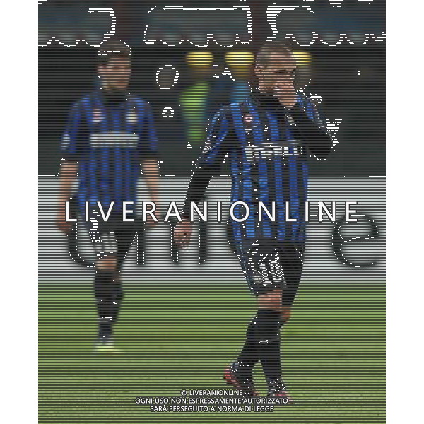 UEFA Champions League 2011/2012 Ottavi di Finale Ritorno Milano - 13.03.2012 Inter-Olympique Marsiglia Nella Foto:sneijder delusione /Ph.Vitez-Ag. Aldo Liverani