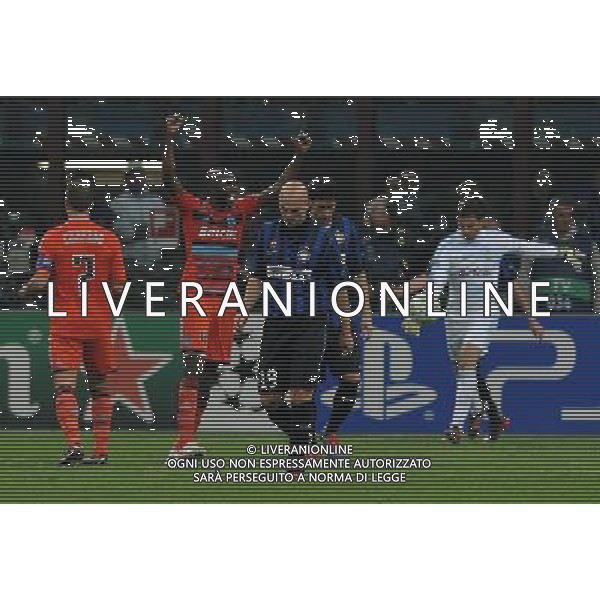 UEFA Champions League 2011/2012 Ottavi di Finale Ritorno Milano - 13.03.2012 Inter-Olympique Marsiglia Nella Foto:delusione cambiasso /Ph.Vitez-Ag. Aldo Liverani