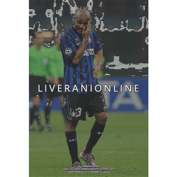 UEFA Champions League 2011/2012 Ottavi di Finale Ritorno Milano - 13.03.2012 Inter-Olympique Marsiglia Nella Foto:delusione maicon /Ph.Vitez-Ag. Aldo Liverani