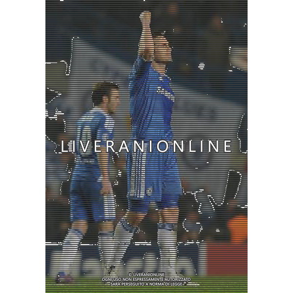 UEFA Champions League 2011/2012 Ottavi di Finale Ritorno Londra - 14.03.2012 Chelsea-Napoli Nella Foto:lampard esulta /Ph.Vitez-Ag. Aldo Liverani