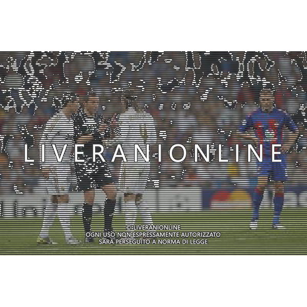 Real Madrid\'s Cristiano Ronaldo and Sergio Ramos during Champions League match on march 14th 2012. Photo: Cesar Cebolla / ALFAQUI /AGENZIA LADO LIVERANI S A S OTTAVI DI RITORNO DI CHAMPIONS LEAGUE REAL MADRID - CSKA MOSKA - ITALY ONLY -