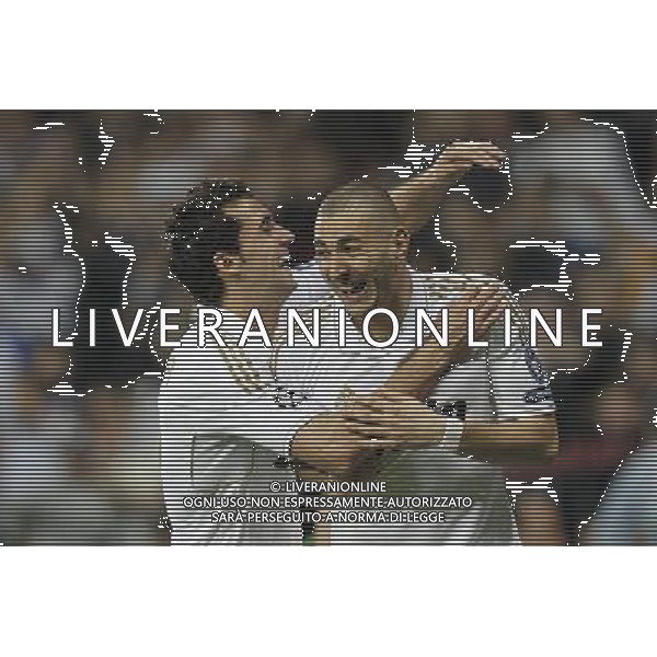 Real Madrid\'s aKarim Benzema goal during Champions League match on march 14th 2012. Photo: Cesar Cebolla / ALFAQUI /AGENZIA LADO LIVERANI S A S OTTAVI DI RITORNO DI CHAMPIONS LEAGUE REAL MADRID - CSKA MOSKA - ITALY ONLY -