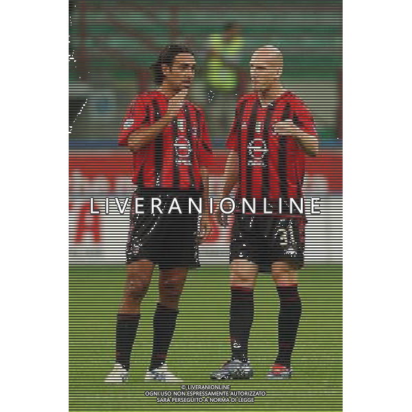 MILANO, 21-08-04 DFP/FOTO GIORGIO RAVEZZANI SUPERCOPPA ITALIANA / MILAN-LAZIO: ALESSANDRO NESTA - JAAP STAM AG ALDO LIVERANI SAS