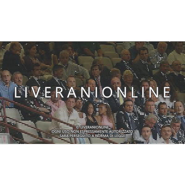 MILANO, 21-08-04 DFP/FOTO GIORGIO RAVEZZANI SUPERCOPPA ITALIANA / MILAN-LAZIO: LOTITO-S. BERLUSCONI-GALLIANI AG ALDO LIVERANI SAS