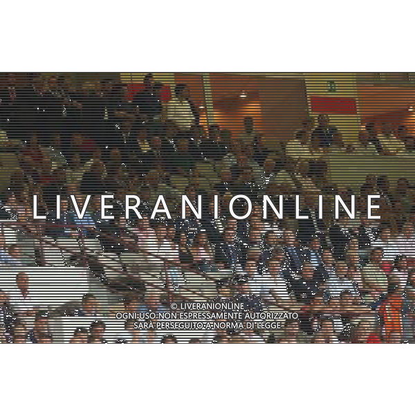 MILANO, 21-08-04 DFP/FOTO GIORGIO RAVEZZANI SUPERCOPPA ITALIANA / MILAN-LAZIO: LOTITO-S. BERLUSCONI-GALLIANI AG ALDO LIVERANI SAS