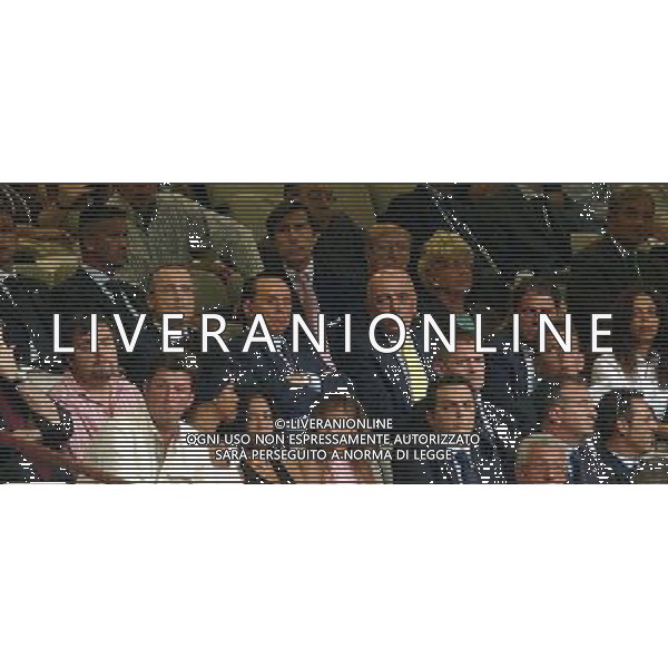 MILANO, 21-08-04 DFP/FOTO GIORGIO RAVEZZANI SUPERCOPPA ITALIANA / MILAN-LAZIO: LOTITO-S. BERLUSCONI-GALLIANI AG ALDO LIVERANI SAS