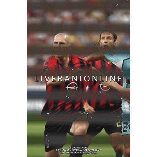 MILANO, 21-08-04 DFP/FOTO GIORGIO RAVEZZANI SUPERCOPPA ITALIANA / MILAN-LAZIO: JAAP STAM AG ALDO LIVERANI SAS