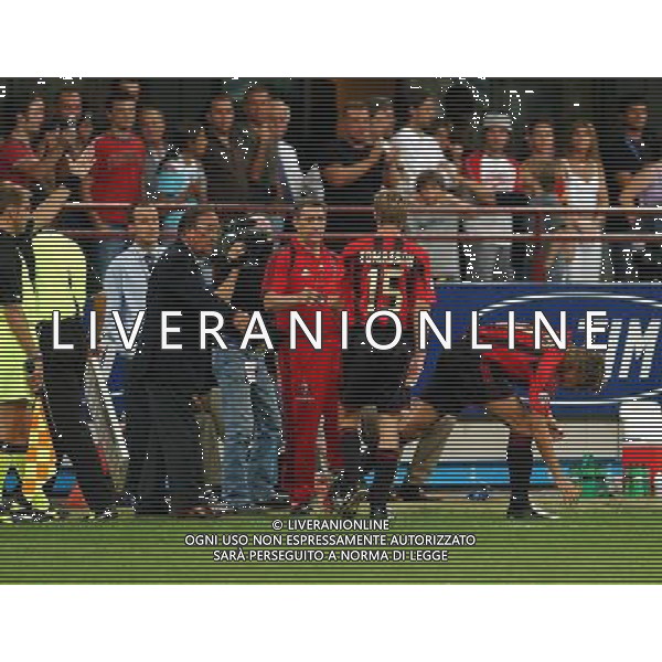 MILANO, 21-08-04 DFP/FOTO GIORGIO RAVEZZANI SUPERCOPPA ITALIANA / MILAN-LAZIO: HERNAN CRESPO AG ALDO LIVERANI SAS