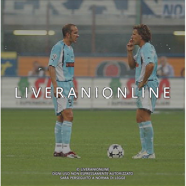 MILANO, 21-08-04 DFP/FOTO GIORGIO RAVEZZANI SUPERCOPPA ITALIANA / MILAN-LAZIO: DI CANIO-MUZZI AG ALDO LIVERANI SAS