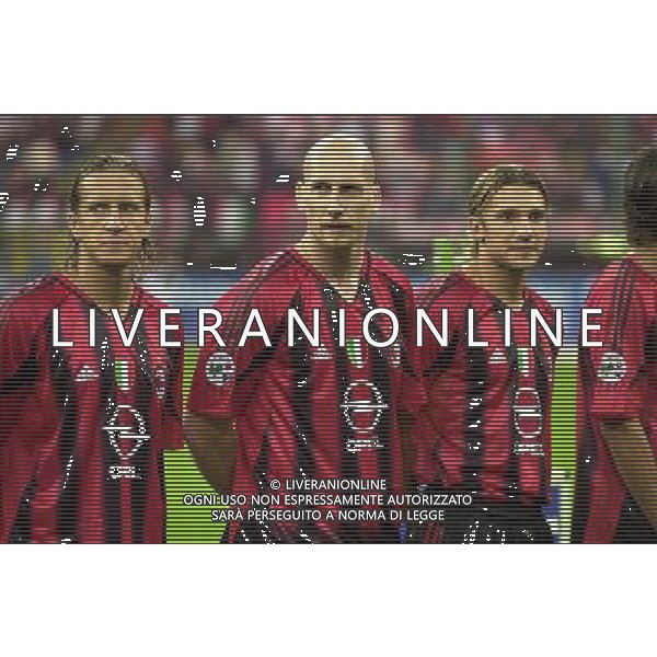 MILANO, 21-08-04 DFP/MARCO DE PONTI SUPERCOPPA ITALIANA / MILAN-LAZIO: JAAP STAM AG ALDO LIVERANI SAS