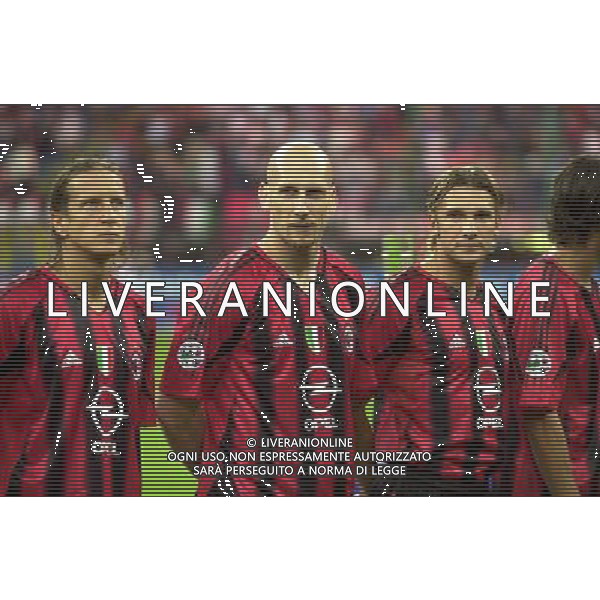 MILANO, 21-08-04 DFP/MARCO DE PONTI SUPERCOPPA ITALIANA / MILAN-LAZIO: JAAP STAM AG ALDO LIVERANI SAS