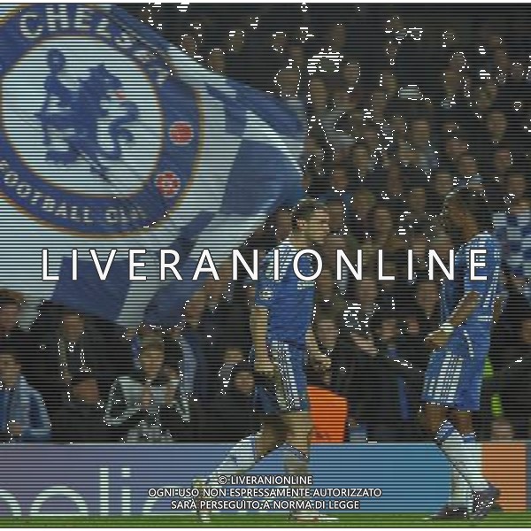 UEFA Champions League 2011/2012 Ottavi di Finale Ritorno Londra - 14.03.2012 Chelsea-Napoli Nella Foto:Ivanovic Branislav-Drogba Didier /Ph.Vitez-Ag. Aldo Liverani