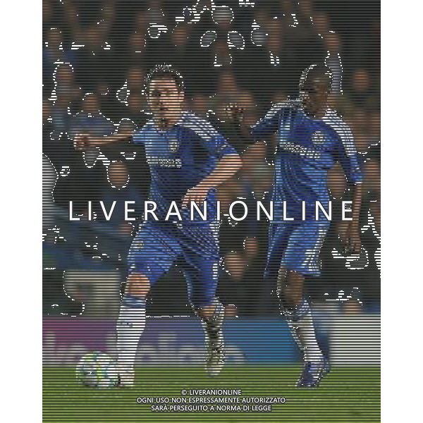 UEFA Champions League 2011/2012 Ottavi di Finale Ritorno Londra - 14.03.2012 Chelsea-Napoli Nella Foto:Lampard Frank-Ramires /Ph.Vitez-Ag. Aldo Liverani