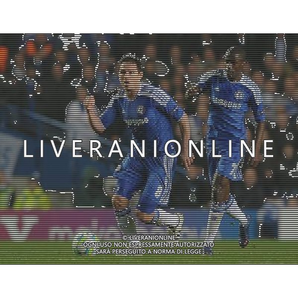 UEFA Champions League 2011/2012 Ottavi di Finale Ritorno Londra - 14.03.2012 Chelsea-Napoli Nella Foto:Lampard Frank-Ramires /Ph.Vitez-Ag. Aldo Liverani