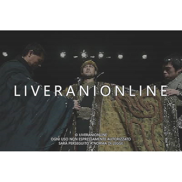 (120314) -- BEIJING, March 14, 2012 () -- Actors perform during a rehearsal of the Chinese version of Shakespeare\'s drama Charles III at the National Theatre of China in Beijing, capital of China, March 14, 2012. The play, directed by Wang Xiaoying, was prepared for a Shakespeare Drama Festival in London prior to the 2012 Olympic Games. The Chinese version of Charles III, with mandarin dialogue and Chinese style costumes, is going to be staged with other 36 plays from different languages and dialects as part of the cultural Olympiad.(/Ren Zhenglai) (xzj) /AG ALDO LIVERANI SAS - ITALY ONLY -