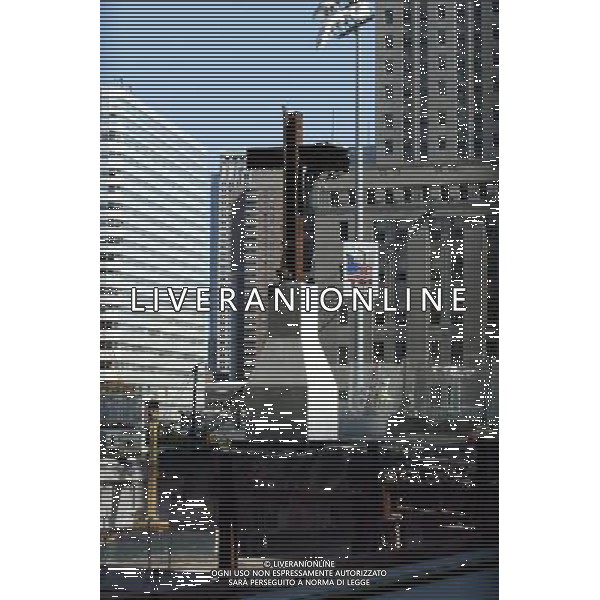 NEW YORK APRILE 2003 ZONA DI GROUND ZERO NELLA FOTO L\'INTERNO DELLLA ZONA FOTO NERI BAGNAI/AG. ALDO LIVERANI