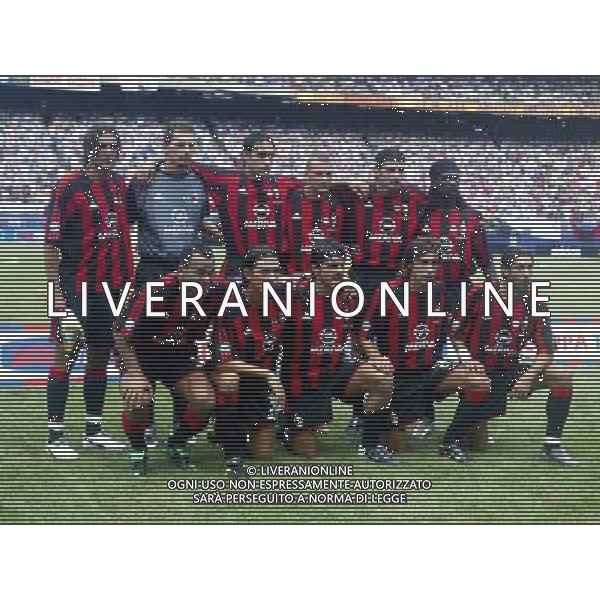 NEW YORK 03/08/2003 MILAN - JUVENTUS SUPERCOPPA ITALIANA NELLA FOTO LA FORMAZIONE DEL MILAN 2003/04 FOTO BAGNAI/AGENZIA ALDO LIVERANI