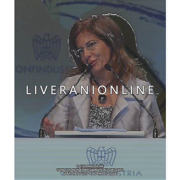 MILANO 16/3/2012 FIERA LOTTO MILANO CONFINDUSTRIA \'CAMBIA ITALIA\' RIFORME PER CRESCERE NELLA FOTO EMMA MARCEGAGLIA PH.FIOCHI/AG ALDO LIVERANI SAS