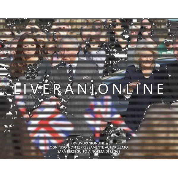 THE DUCHESS OF CAMBRIDGE, THE DUKE AND DUCHESS OF CORNWALL AT THE DULWICH PICTURE GALLERY TO SEE THE PRINCE\'S FOUNDATION FOR CHILDREN AND THE ARTS. ©photoshot/AG ALDO LIVERANI SAS - ITALY ONLY -
