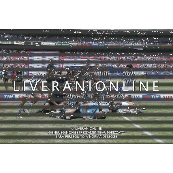 NEW YORK 3/08/2003 SUPERCOPPA ITALIANA NELLA FOTO JUVENTUS CON LA SUPERCOPPA ITALIANA FOTO ALDO LIVERANI