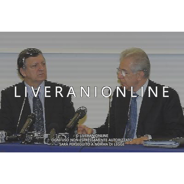MILANO 17/3/2012 FIERAMILANOCITY CONVEGNO DELLA CONFINDUSTRIA: -CAMBIA ITALIA.RIFORME PER CRESCERE- NELLA FOTO JOSE\' MANUEL BARROSO E MARIO MONTI FOTO ROMANO/AG ALDO LIVERANI