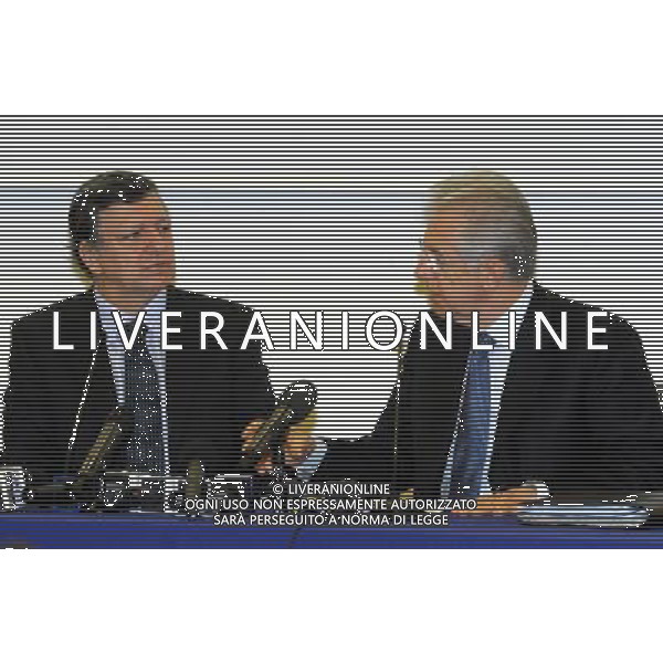 MILANO 17/3/2012 FIERAMILANOCITY CONVEGNO DELLA CONFINDUSTRIA: -CAMBIA ITALIA.RIFORME PER CRESCERE- NELLA FOTO JOSE\' MANUEL BARROSO E MARIO MONTI FOTO ROMANO/AG ALDO LIVERANI