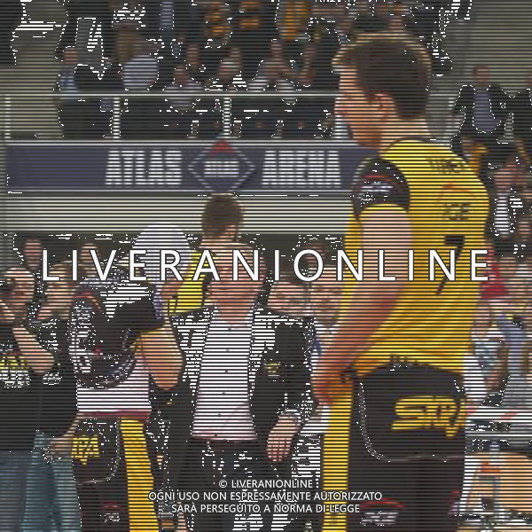 18.03.2012 LODZ- ATLAS ARENA (LODZ, POLAND - ATLAS ARENA) SIATKOWKA MEZCZYZN (MEN\'S VOLLEYBALL), CEV LIGA MISTRZOW MEZCZYZN (CEV VOLLEYBALL CHAMPIONS LEAGUE MEN\'S); FINAL FOUR MECZ FINALOWY - FINAL PGE SKRA BELCHATOW - ZENIT KAZAN ( FINAL GAME PGE SKRA BELCHATOW - ZENIT KAZAN) NZ SKRA SMUTEK, PORAZKA; ZLA DECYZJA SEDZIOW BLAD SEDZIOW; PAWEL ZATORSKI, JACEK NAWROCKI, BARTOSZ KUREK FOTO LUKASZ GROCHALA/ CYFRASPORT/NEWSPIX.PL --- Newspix.pl AG ALDO LIVERANI S A S ONLY ITALY *** Local Caption *** www.newspix.pl mail us: info@newspix.pl call us: 0048 022 23 22 222 --- Polish Picture Agency by Ringier Axel Springer Poland